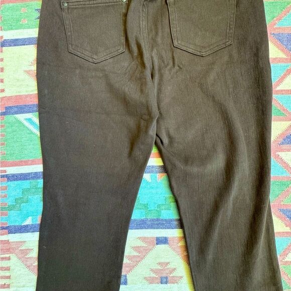Belle by Kim Gavel Brown Legging Pockets Cotton Stretch Pants Size 8P - Picture 7 of 12